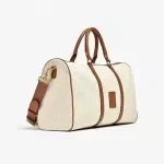 Genuine Leather Casual Tote Bag for Women – Large Capacity, Beige Brown
