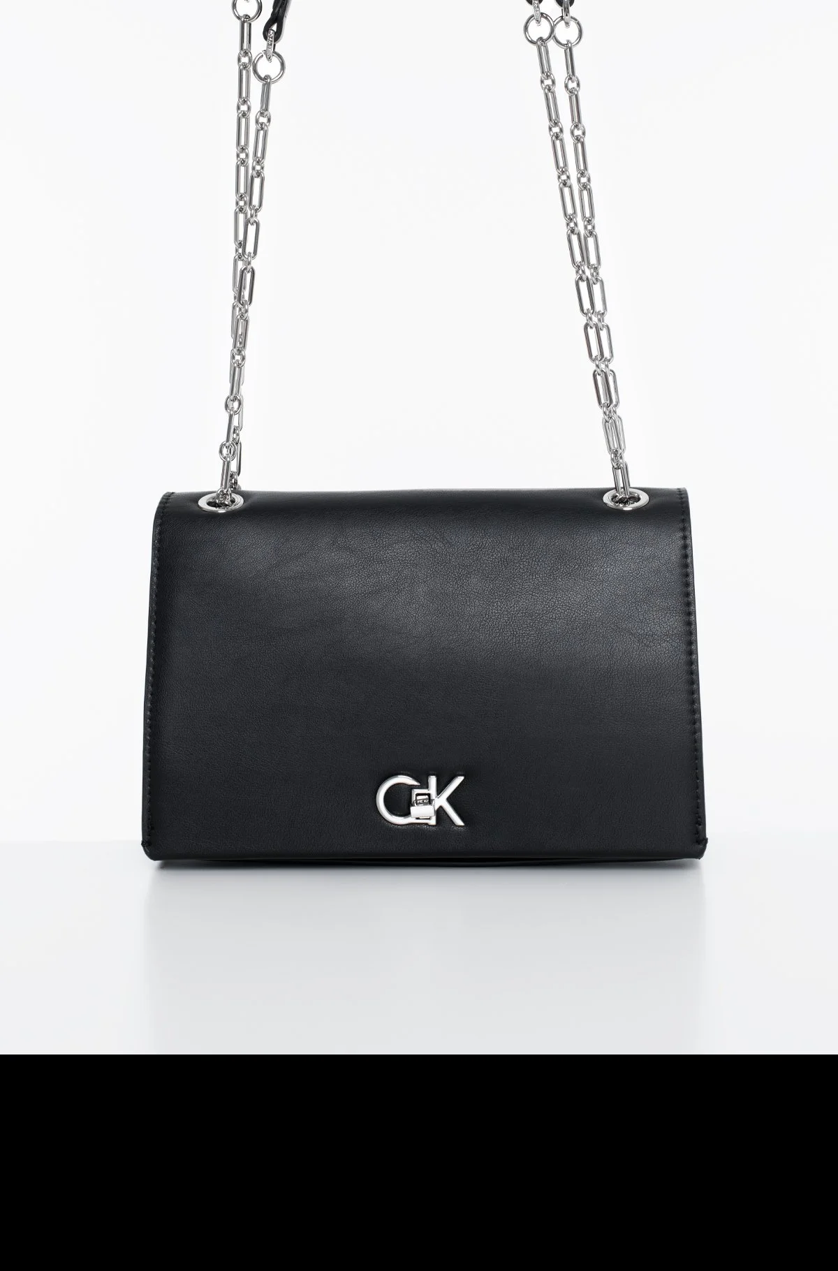 Calvin Klein Women's Plain Shoulder Bag with Hook Closure