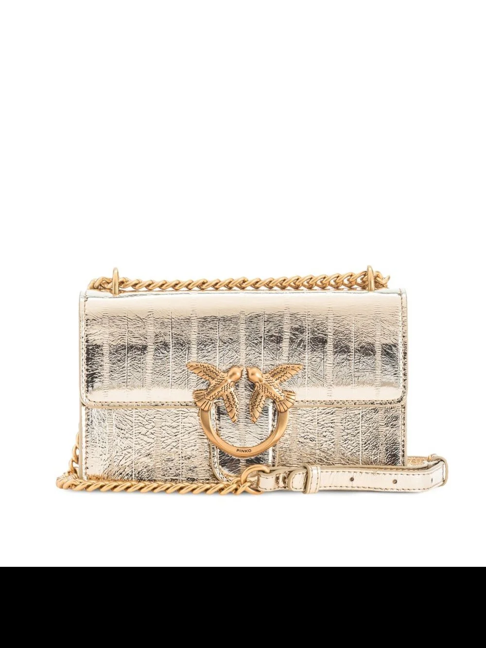 Pinko Women's Gold Mini Shoulder Bag