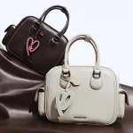 Medium Square Split Leather Shoulder & Crossbody Bag
