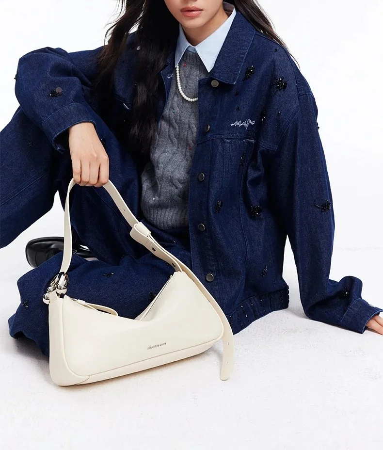 Elegant Soft Leather Small Shoulder Bag