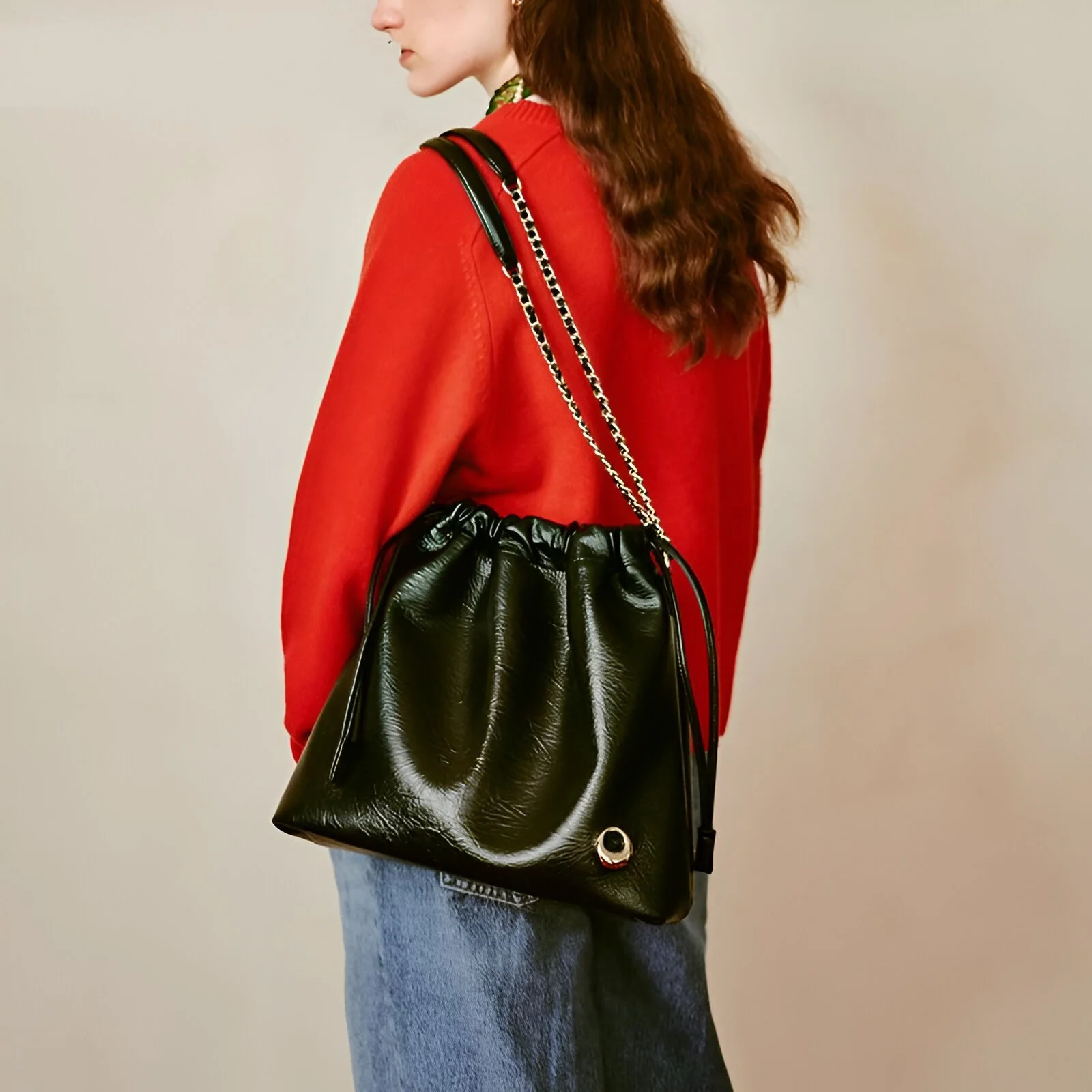 Luxury Leather Tote Shoulder Crossbody Bag for Women