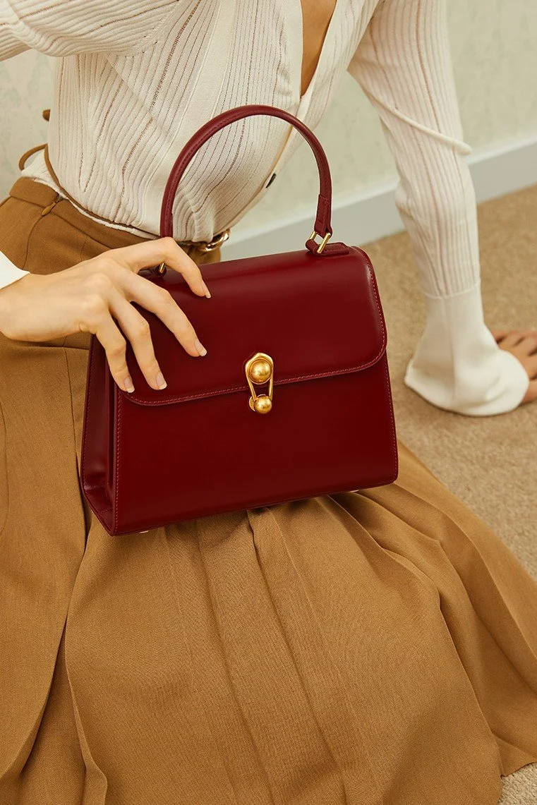 Luxury Flap Leather Handbag