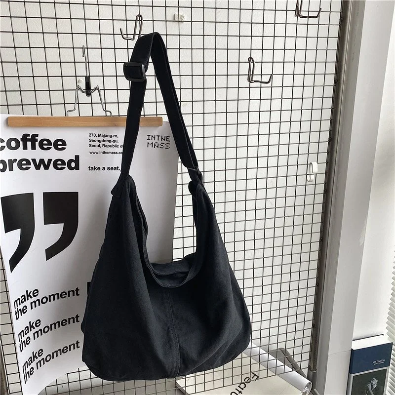 Women’s Large Canvas Tote Bag – Vintage Shoulder & Travel Purse