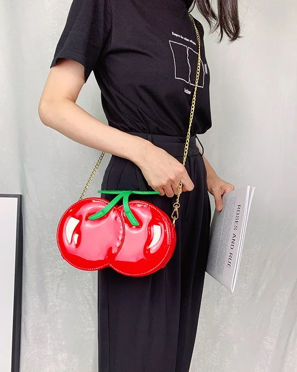 Cute Cherry Shape Crossbody Shoulder Bag for Women