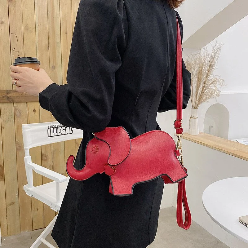 Fashion Elephant Shape PU Leather Women’s Shoulder & Crossbody Bag