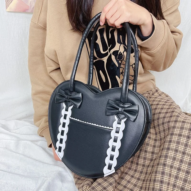 Heart Shaped Kawaii Shoulder Bag for Women