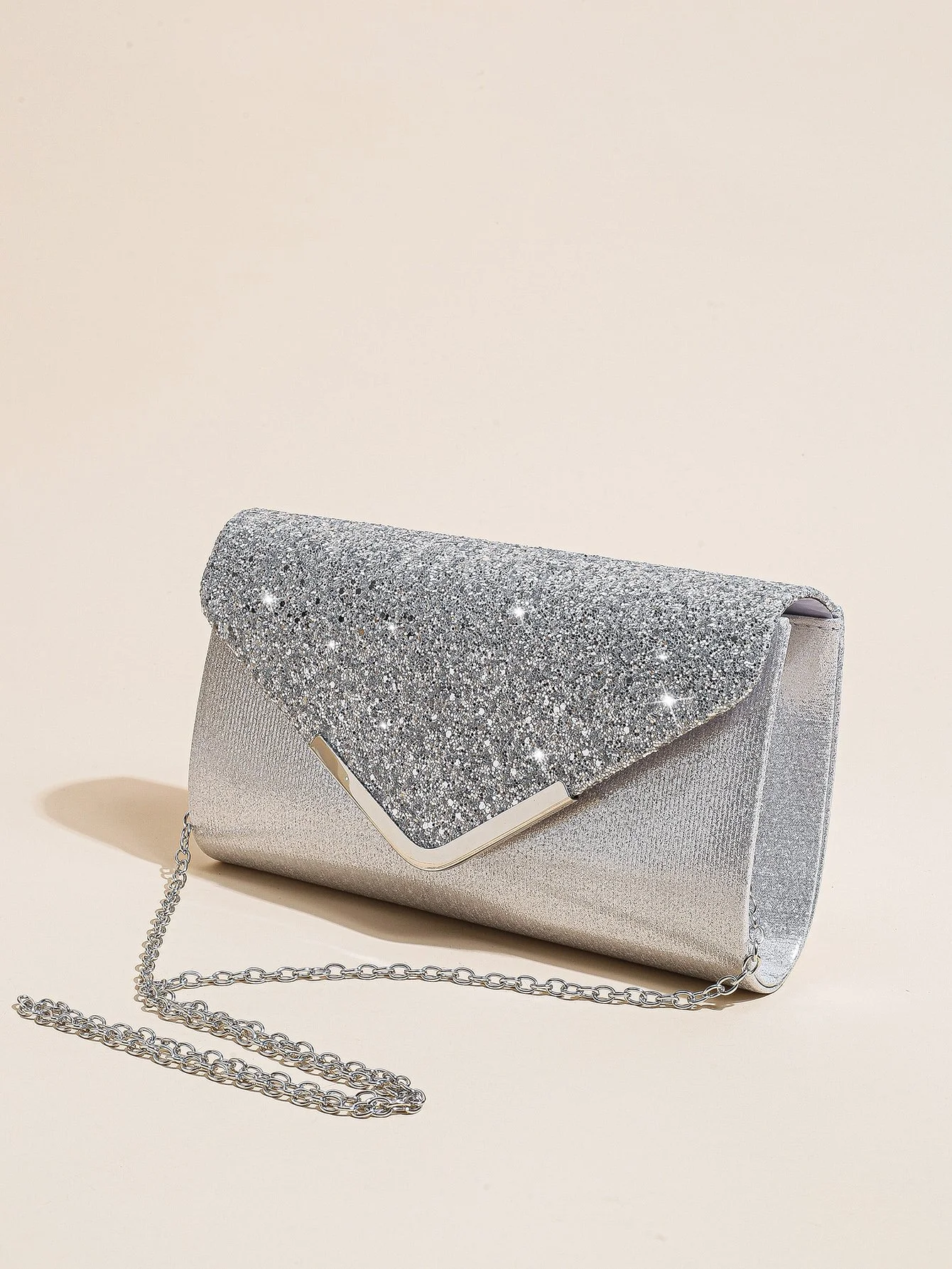 Women's Sequin Evening Envelope Clutch Purse