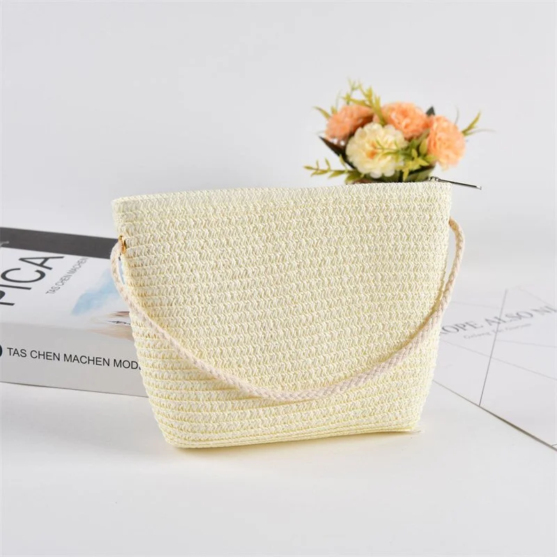 Boho Mini Straw Crossbody Bag