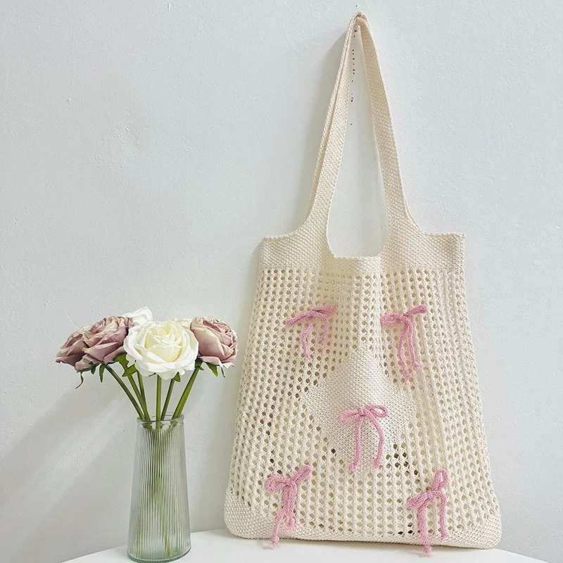 Large Capacity Crochet Beach Tote Bag