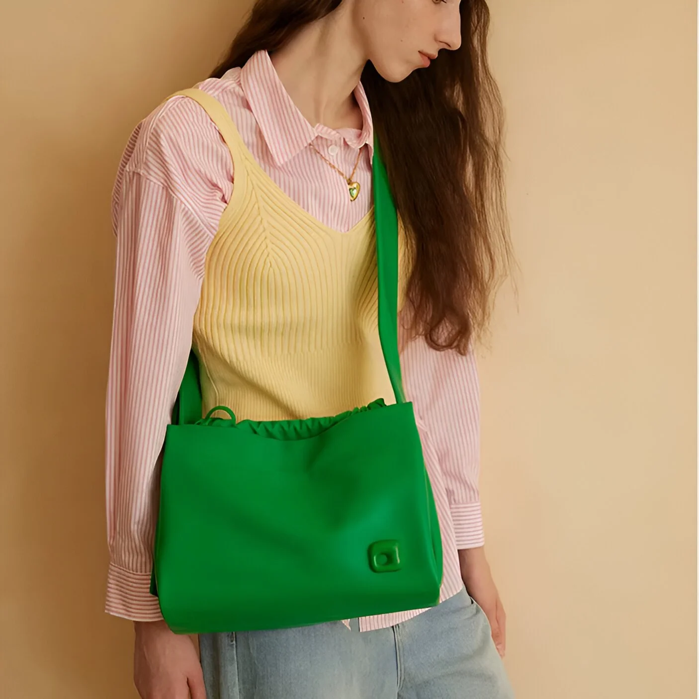 Large-Capacity Fashion Tote Bag – Crossbody & Shoulder Satchel