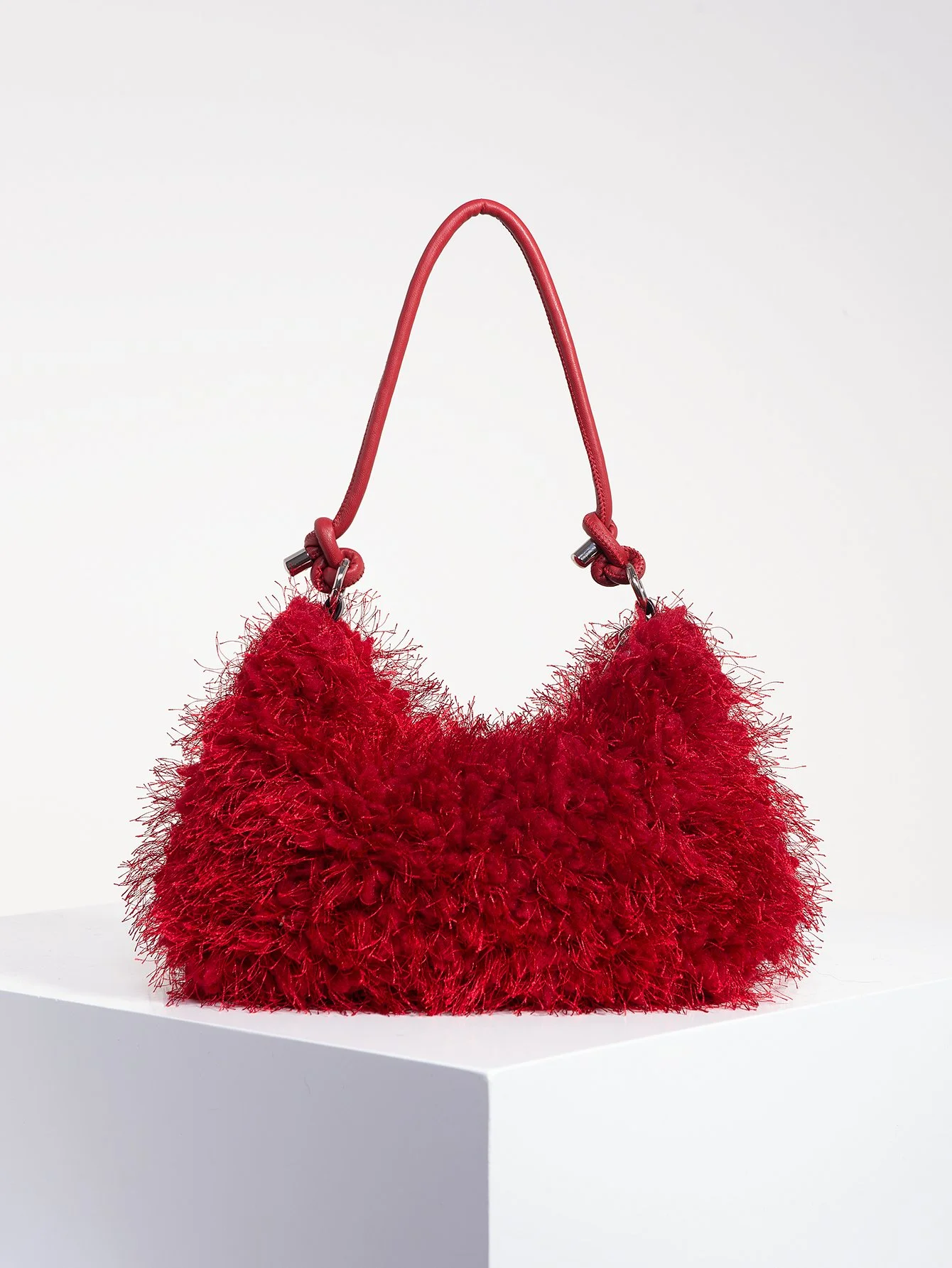 Y2K Burgundy Shoulder Bag