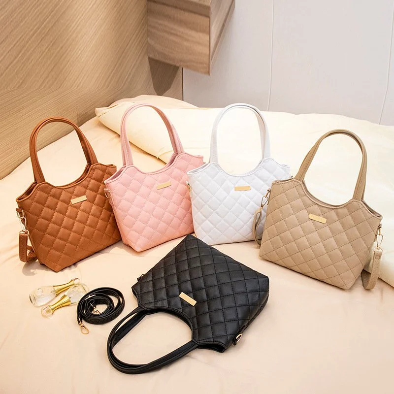 Trendy Southern Style Argyle Tote Bag
