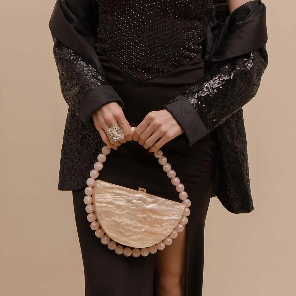 Luxury Acrylic Egg Shell Clutch Bag