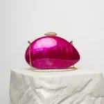 Marble Shell Acrylic Clutch