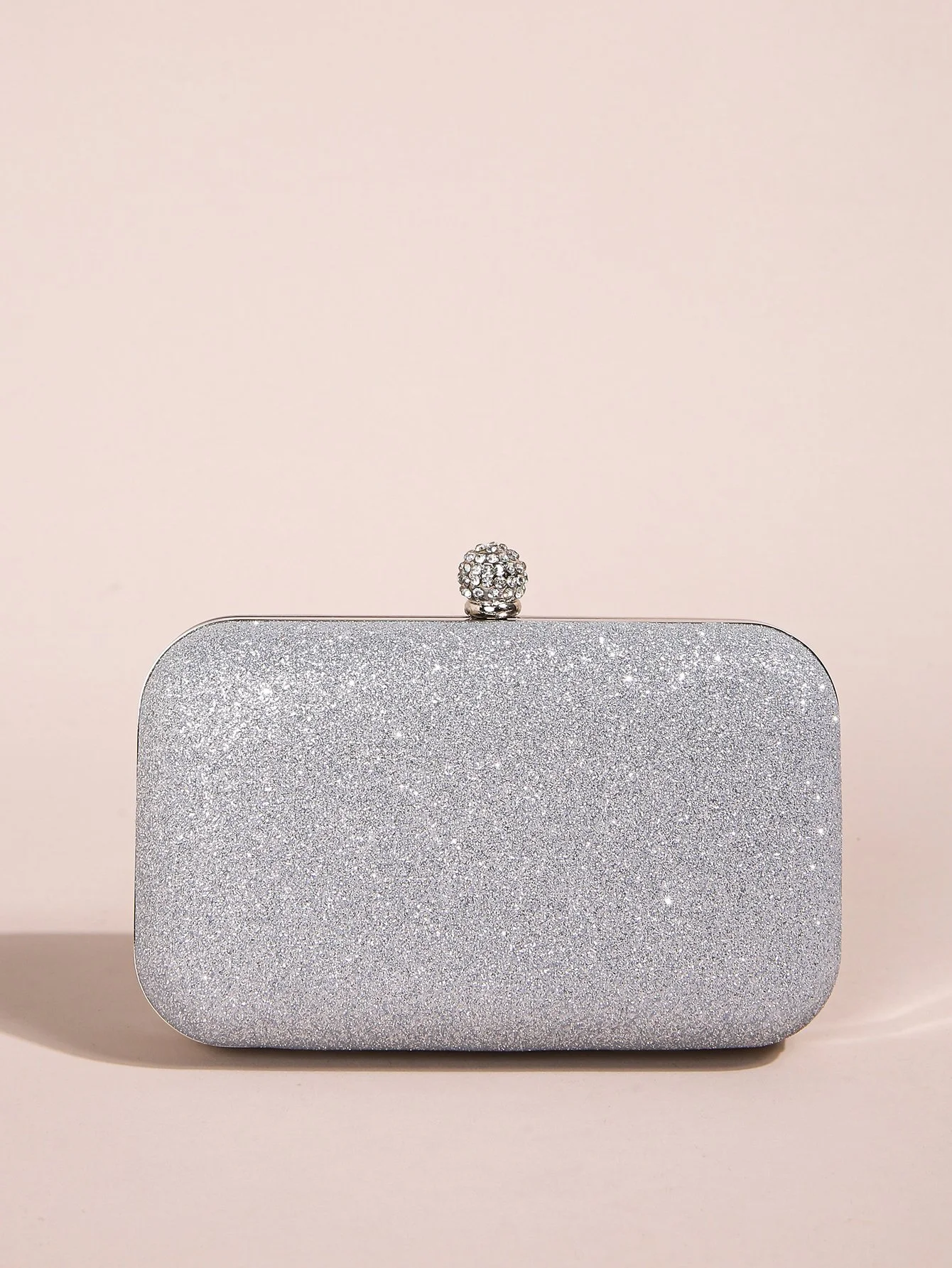 Mini Glitter Square Clutch Bag for Women – Elegant Rhinestone Evening Purse