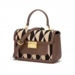 Luxury Vintage Checkered Shoulder & Crossbody Handbag for Women