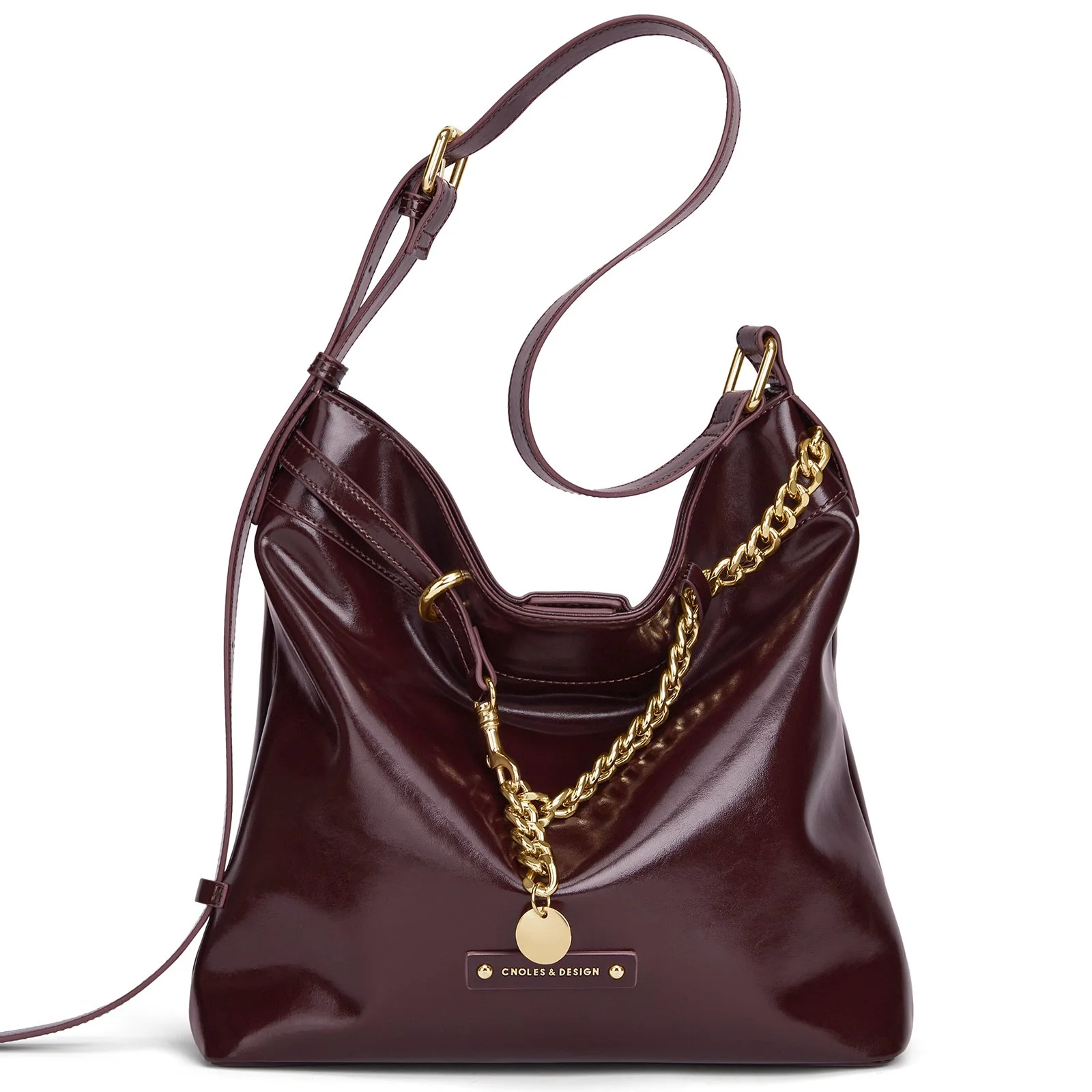Elegant Leather Bucket Shoulder Bag for Women – Versatile & Chic Handbag