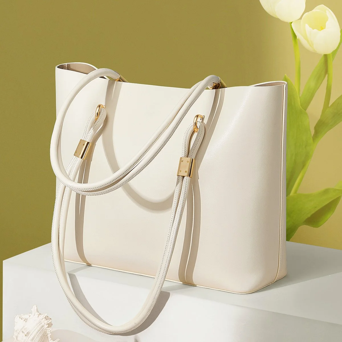 Elegant Square Leather Shoulder & Crossbody Bag for Women – Versatile & Chic