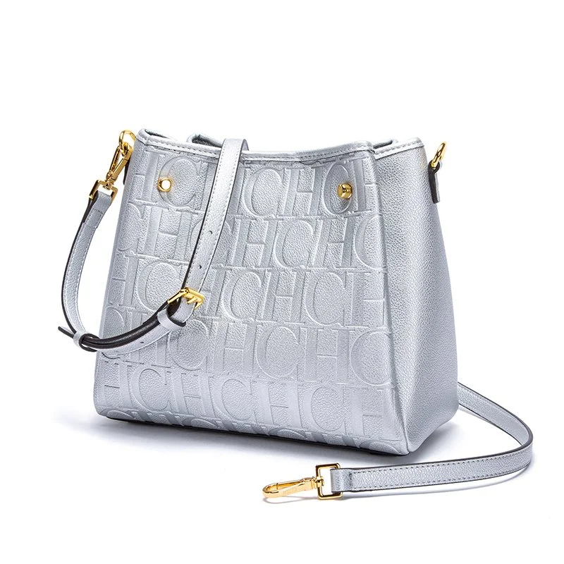 Elegant Bucket Shoulder Bag – Women's Soft Leather Commuter Handbag