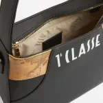 Alviero Martini Prima Classe Women's Black Handbag – Printed Zip Bag