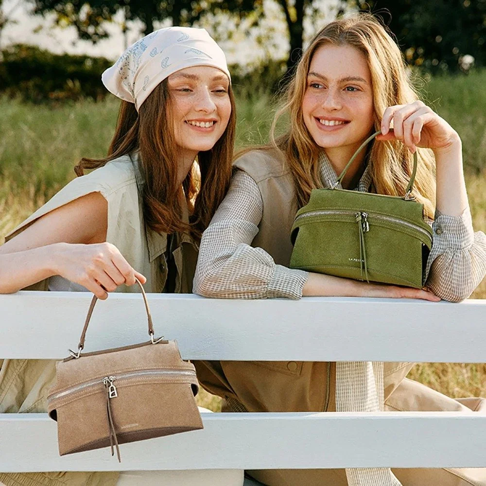 Elegant Suede Leather Bag