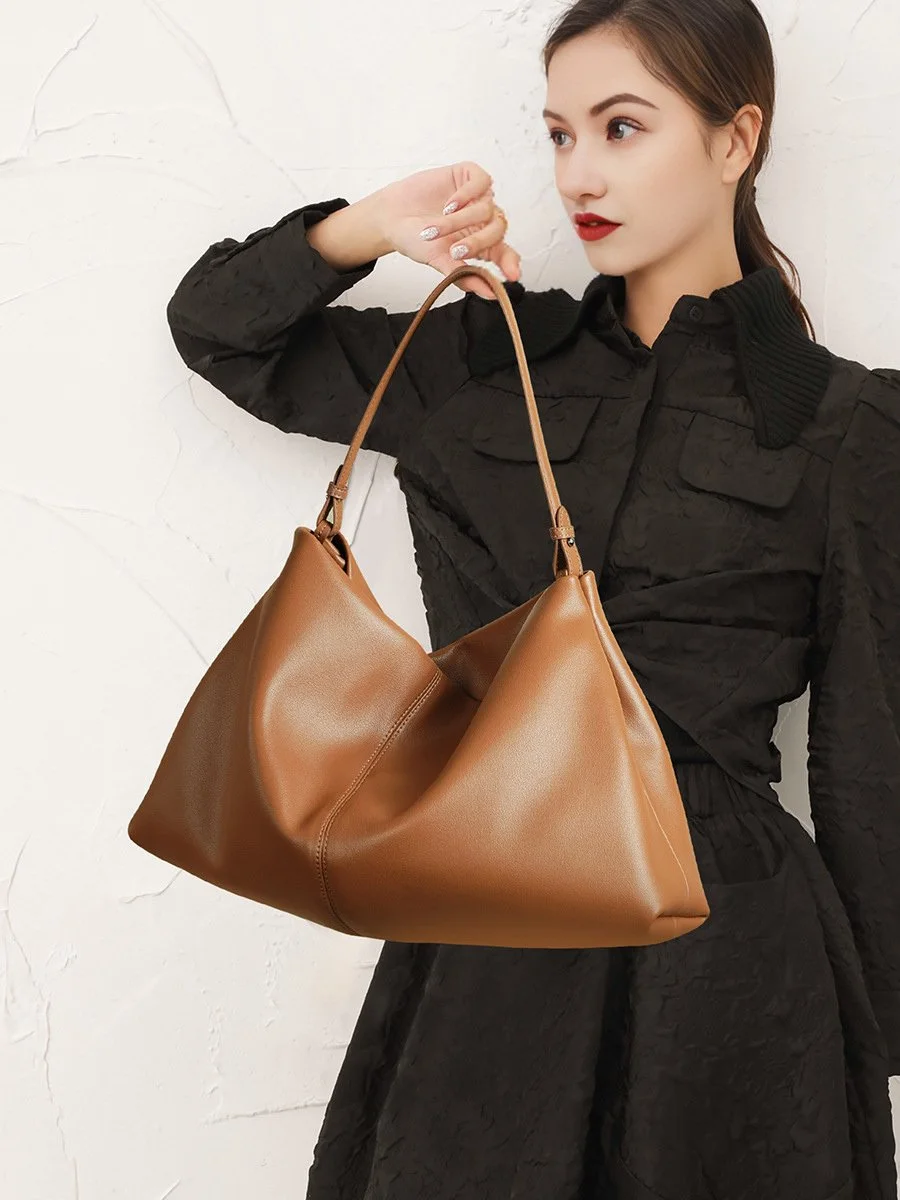 Autumn Winter Soft Leather Tote Bag