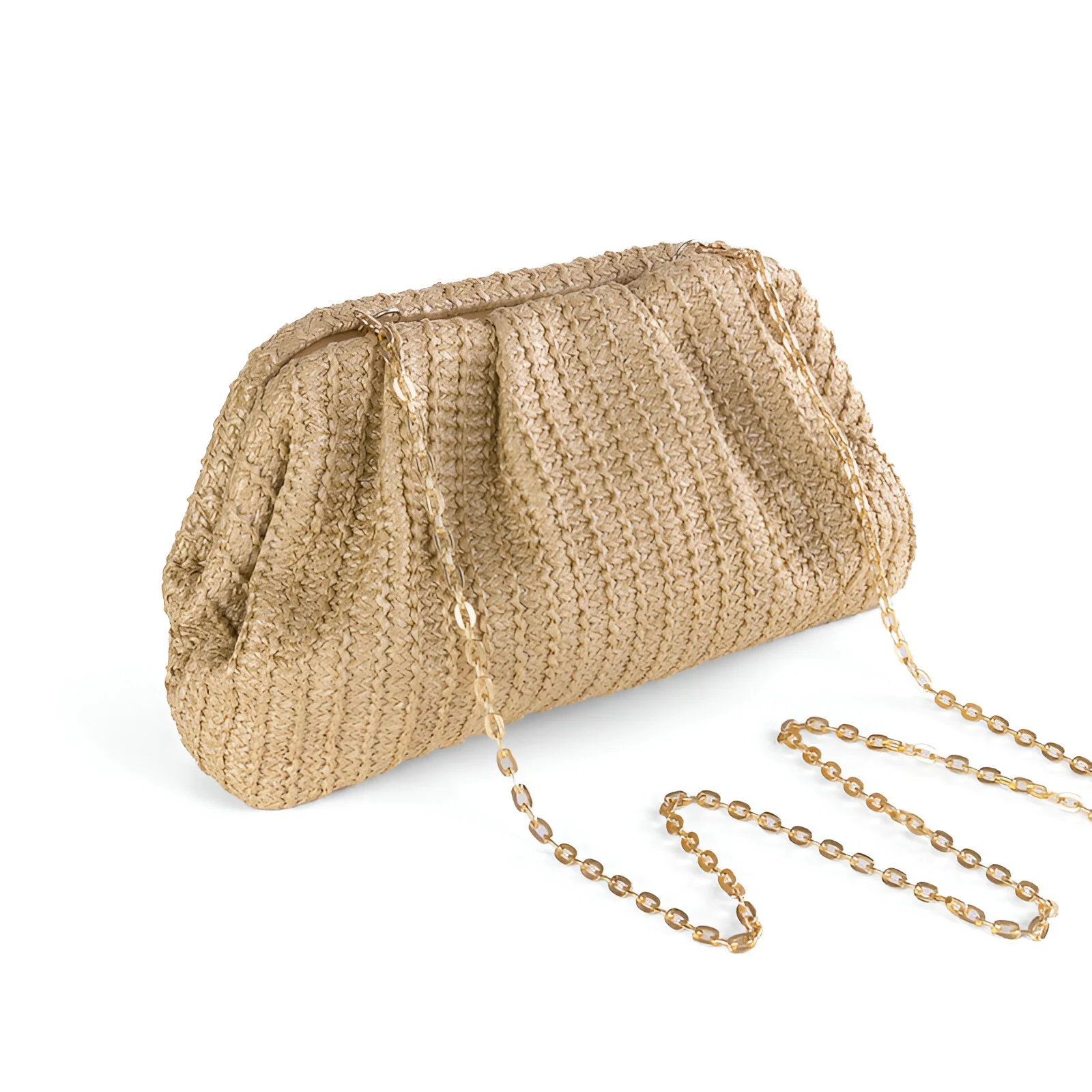 Summer Straw Shell Clutch Bag – Casual Crossbody & Shoulder Purse for Women