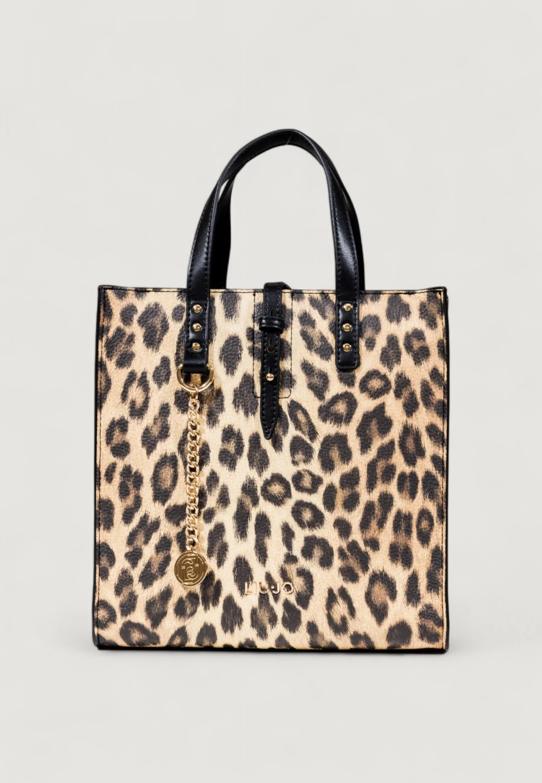 Liu Jo Beige Leopard Print Shoulder Bag