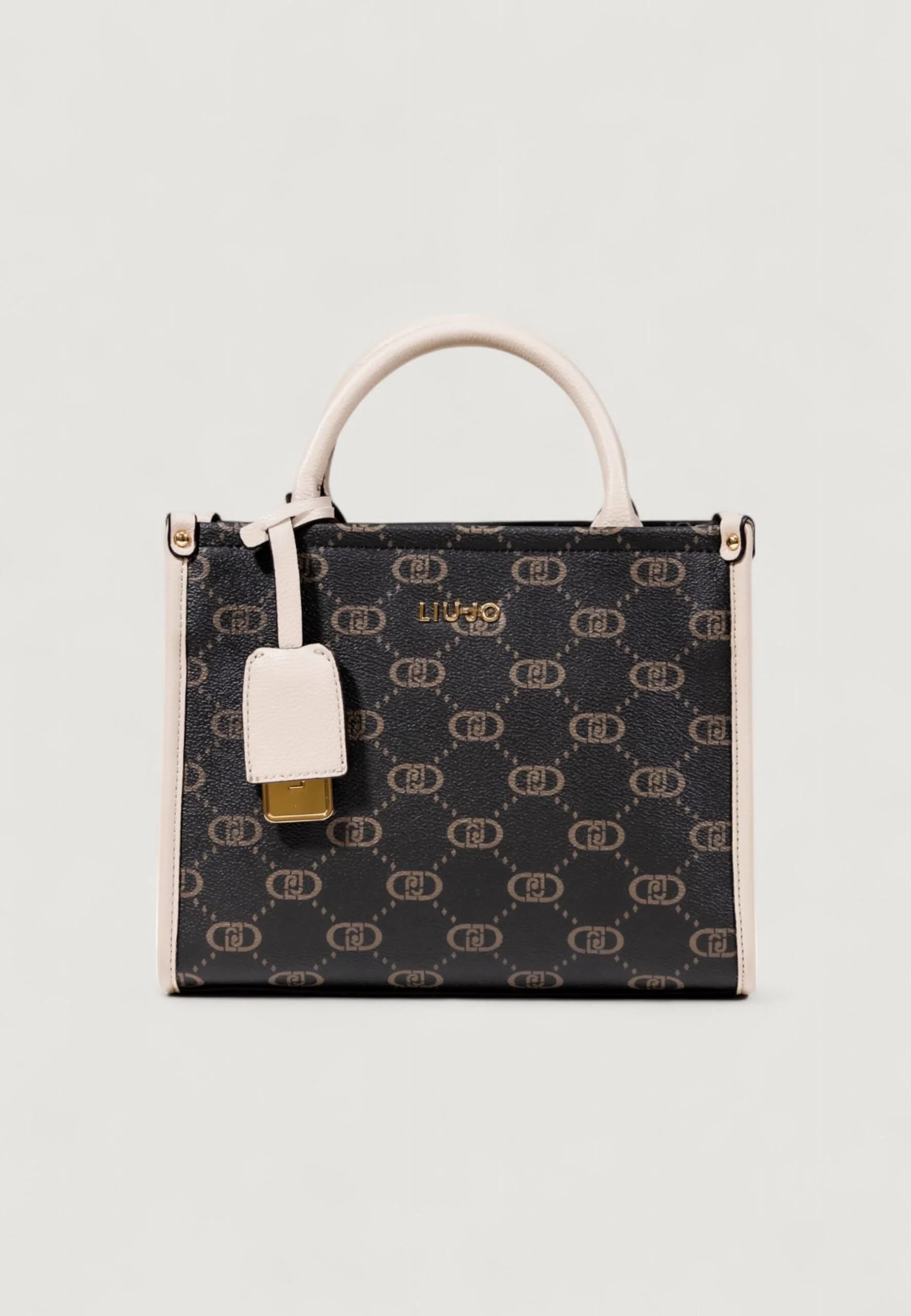 Liu Jo Brown Printed Handbag with Shoulder Strap