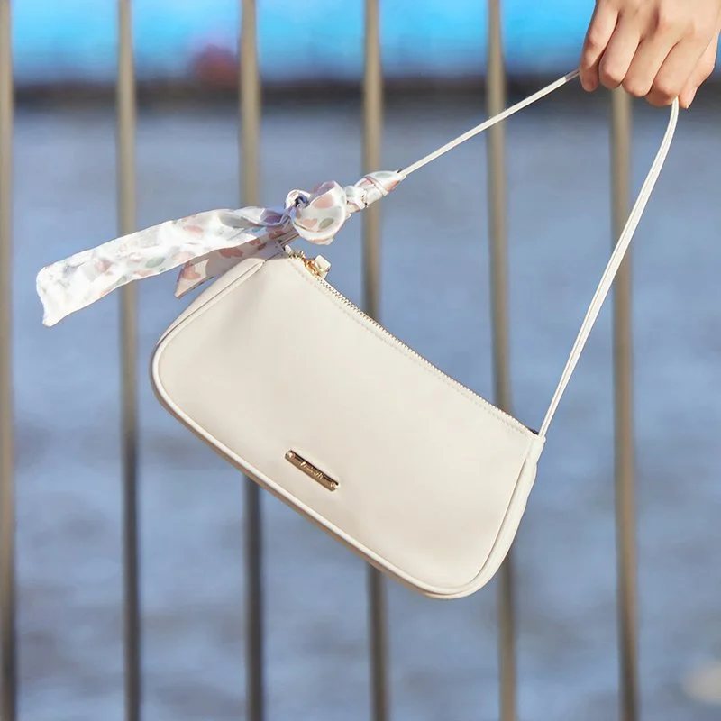 Textured Nylon Shoulder & Underarm Bag for Women