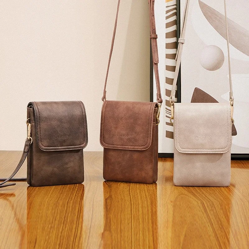 Women's Stylish PU Leather Crossbody Shoulder Bag with Adjustable Strap