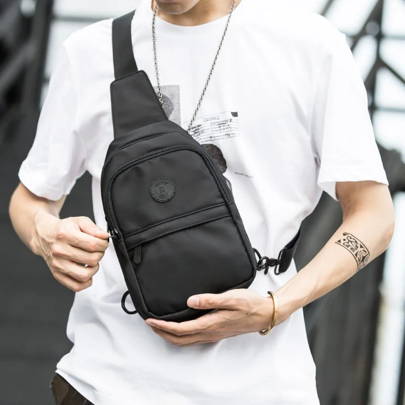 Men’s Oxford Chest Sling Bag – Casual Crossbody Anti-Theft Shoulder Pack