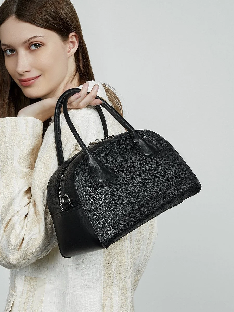 Luxury Genuine Leather Shoulder Tote Bag for Women