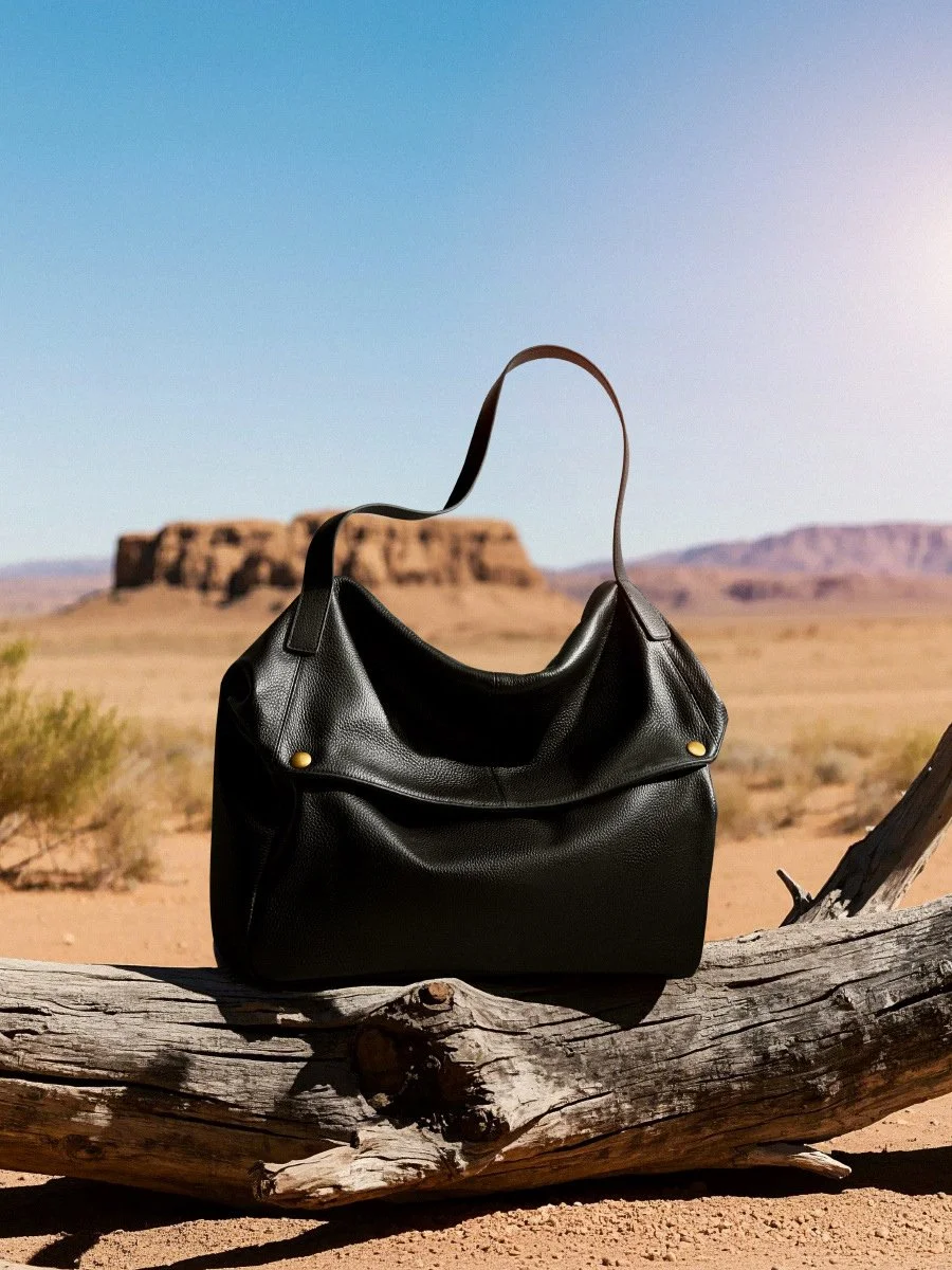 Genuine Leather Large Tote Shoulder Bag