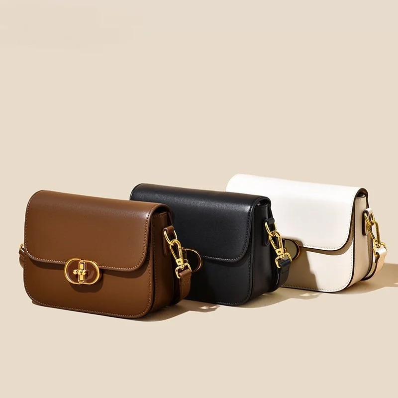 Luxury Soft PU Leather Shoulder Bag for Women - Small Square Commuter Underarm Bag