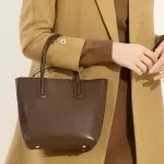 100% Genuine Leather Retro Women's Bucket Bag - Large Capacity Crossbody Tote