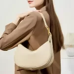 100% Genuine Leather Women Underarm Bag