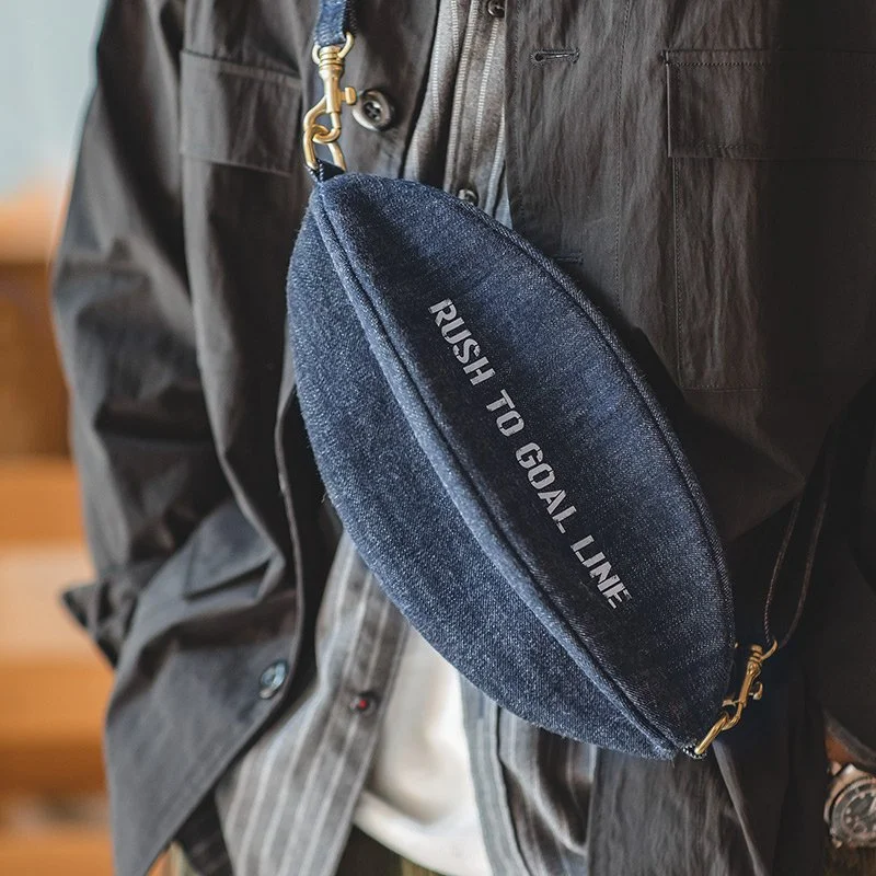 Vintage Canvas Chest Bag - Stylish Crossbody for Men and Women