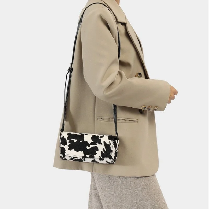 Animal Print PU Leather Shoulder Bag