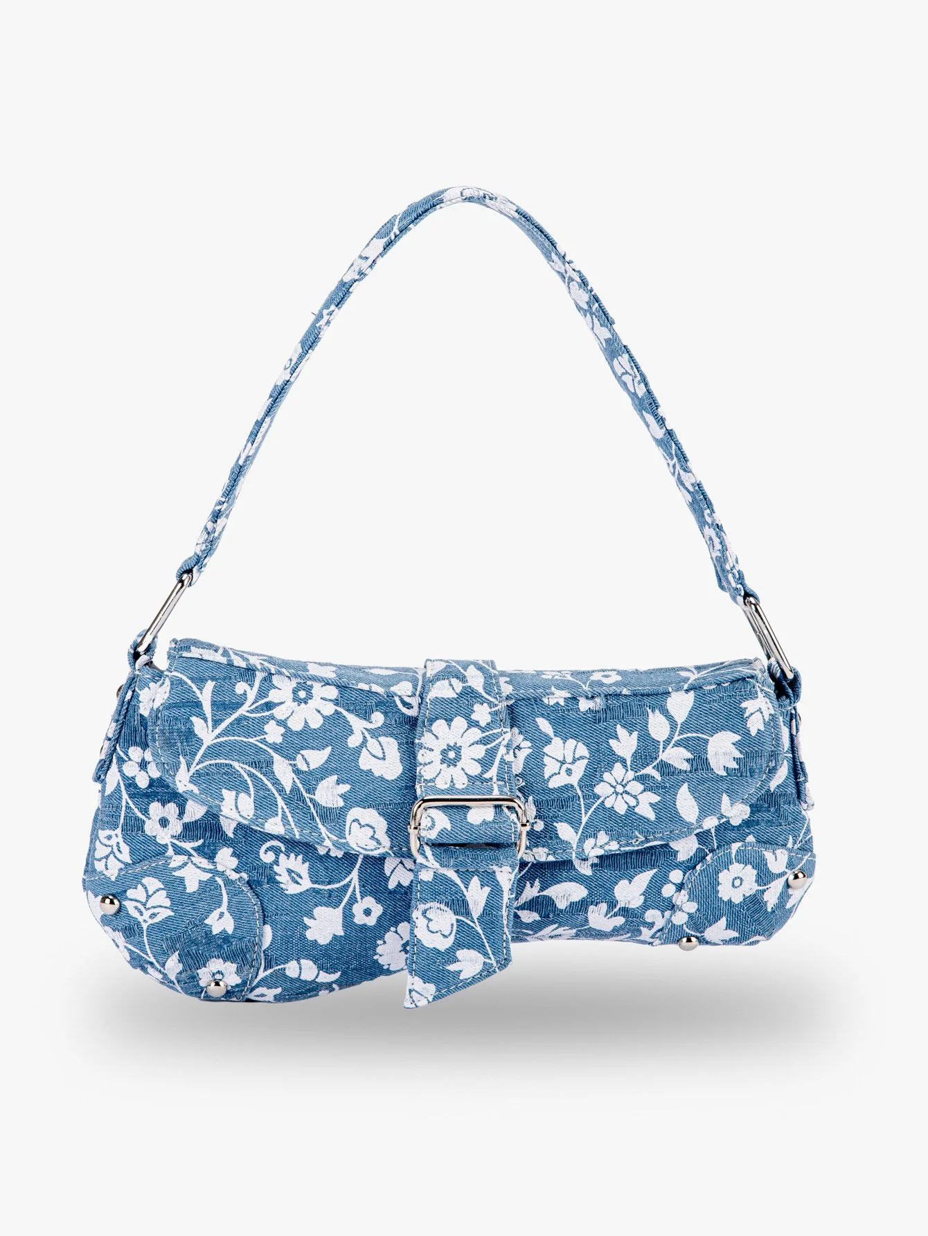 Floral Canvas Shoulder Bag