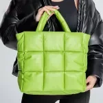 Luxury Quilted PU Leather Tote Bag – Soft, Spacious & Stylish Shoulder Purse
