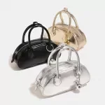 Bowling Style Crossbody Tote Bag