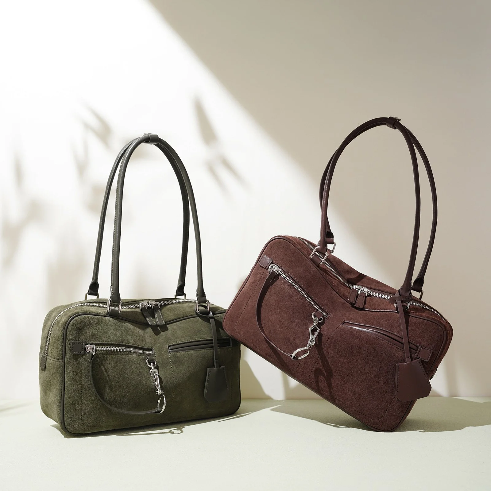 Top Grain Leather Korean Style Pillow Shoulder Tote – Lightweight & Roomy