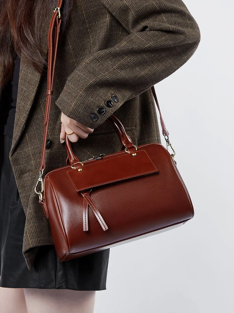 Genuine Leather Envelope Shoulder Bag
