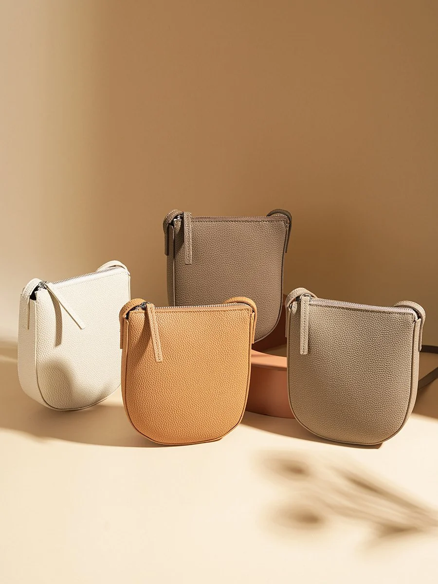 Vintage Genuine Leather Mini Crossbody Bag