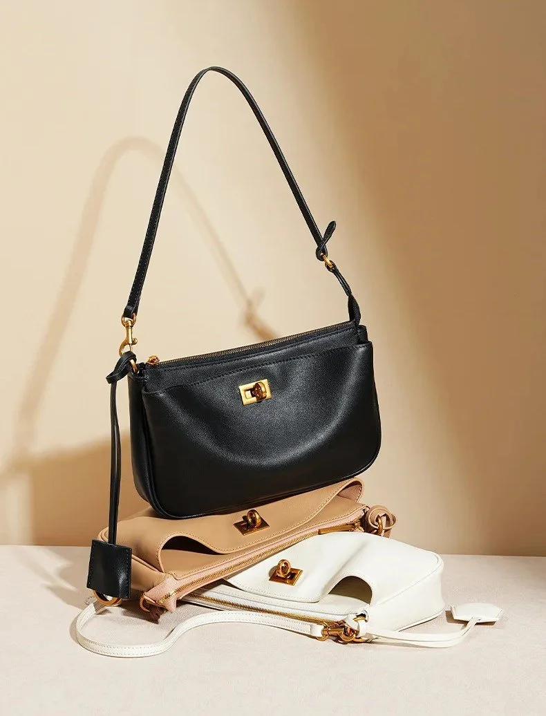 Women's Genuine Leather Underarm Bag