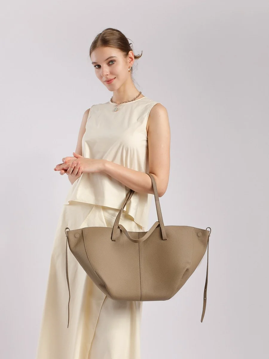 Genuine Leather Women’s First Layer Cowhide Tote Bag
