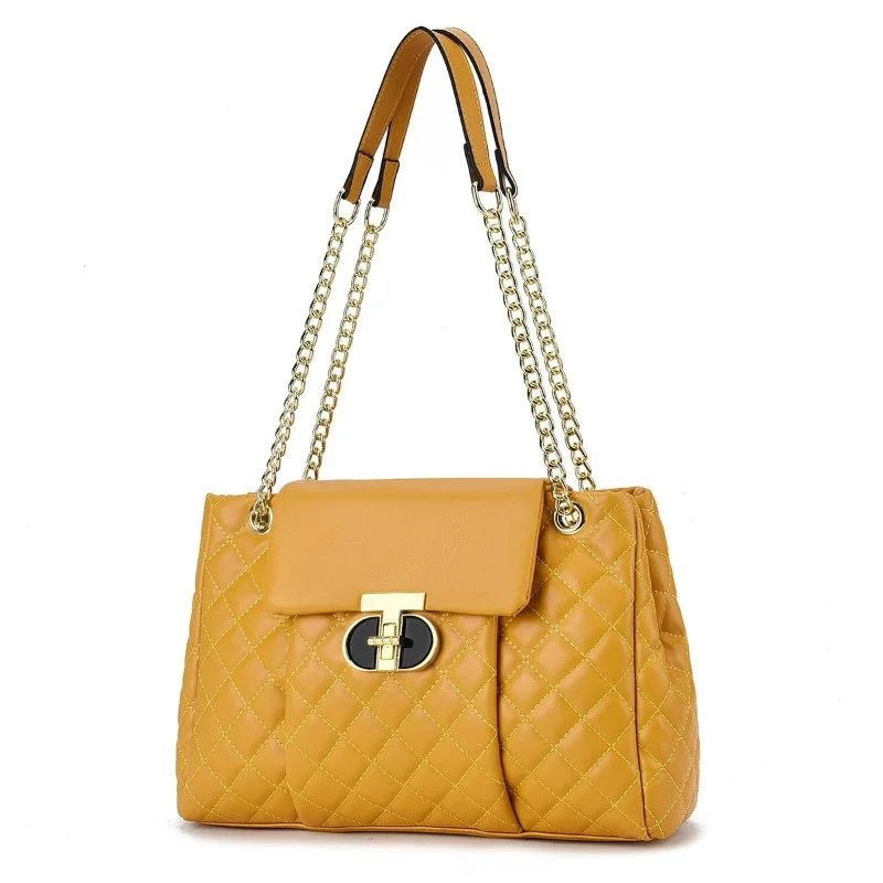 Luxury Women’s Handbag with Diamond Grid Pattern Large Capacity Crossbody Tote