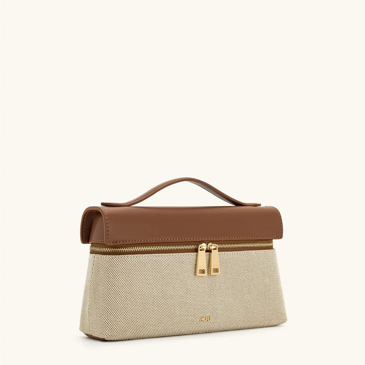 Stylish Leather Lunchbox Handbag - Adjustable Crossbody Bag for Women